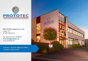 Unternehmenspräsentation 3D Druck und Rapid Prototyping von Prototec GmbH & Co. KG
