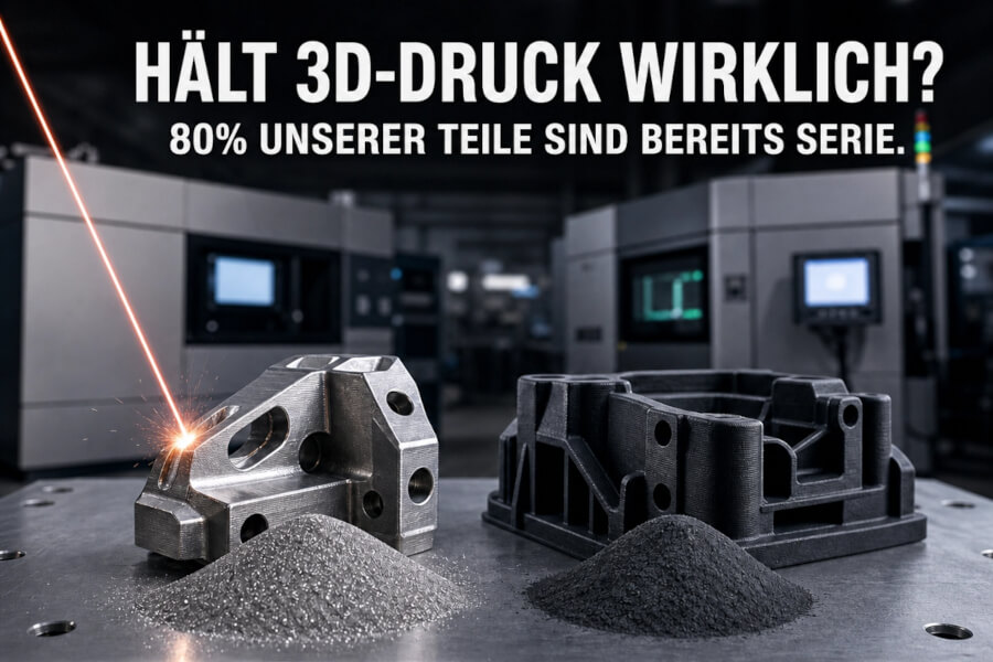 Hält 3D-Druck wirklich? 8ß% unserer Teile sind bereits Serienteile
